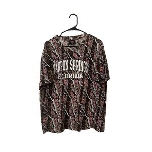 Tarpon Springs‎ Florida Camo Graphic T-Shirt XL